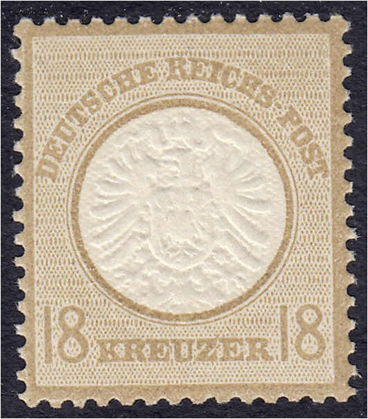 Briefmarken
Deutschland
Deutsches Reich
18 Kreuzer großer Brustschild 1872, p...