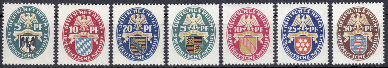 Briefmarken
Deutschland
Deutsches Reich
Nothilfe 1925 und 1926, zwei komplett...