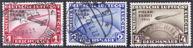 Briefmarken
Deutschland
Deutsches Reich
Polarfahrt 1931, kompletter Satz in gestempelter Erhaltung. Fotobefund Schlegel BPP (ohne Mängel). Mi. 1.30...