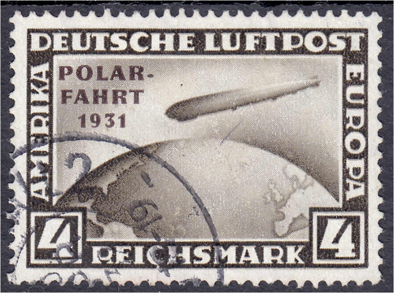 Briefmarken
Deutschland
Deutsches Reich
4 M. Polarfahrt 1931, sauber gestempe...