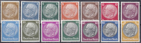 Briefmarken
Deutschland
Deutsches Reich
Hindenburg 1933, kompletter Satz in postfrischer Luxuserhaltung, jeder Wert geprüft Schlegel BPP. Mi. 1.200...