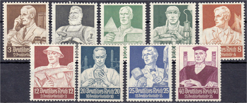 Briefmarken
Deutschland
Deutsches Reich
Berufsstände 1934, kompletter Satz in...