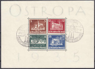 Briefmarken
Deutschland
Deutsches Reich
Ostropa-Block 1936, sauber gestempelt, geprüft Schlegel BPP. Mi. 1.100,-€.
gestempelt. Michel Block 3. 