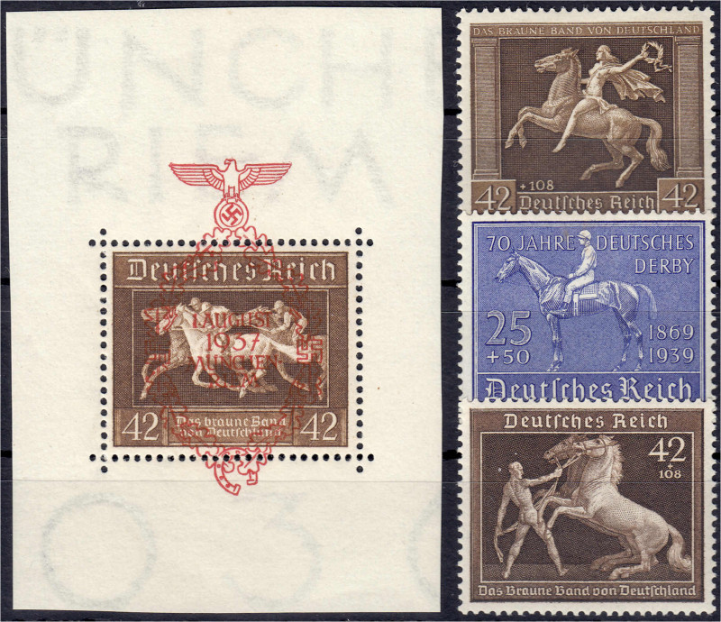 Briefmarken
Deutschland
Deutsches Reich
Galopprennen, Braune Band, Deutsches ...