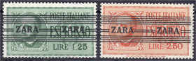 Briefmarken
Deutschland
Deutsche Auslandspostämter und Kolonien
1.25 und 2.50 Freimarken 1943, zwei Werte in postfrischer Erhaltung, Nr. 37 geprüft...
