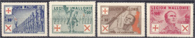 Briefmarken
Deutschland
Deutsche Auslandspostämter und Kolonien
Wallonische Legion Soldaten 1941, kompletter Satz in postfrischer Erhaltung, unsign...