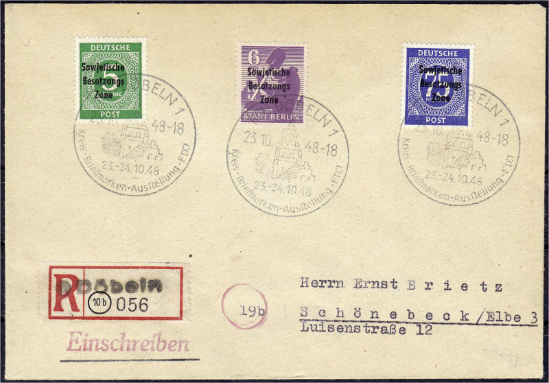 Briefmarken
Deutschland
Alliierte Besetzung (Sowjetische Zone)
Freimarken 194...