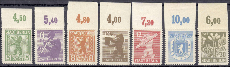 Briefmarken
Deutschland
Alliierte Besetzung (Sowjetische Zone)
5 Pfg.-30 Pfg....