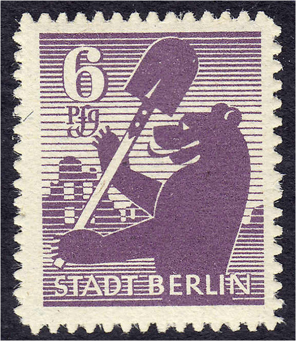 Briefmarken
Deutschland
Alliierte Besetzung (Sowjetische Zone)
6 Pf. Berliner...