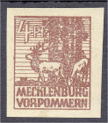 Briefmarken
Deutschland
Alliierte Besetzung (Sowjetische Zone)
4 Pfg. Abschiedsserie 1946, lebhaftkarminblau, postfrisch. Fotoattest Kramp BPP >Die...