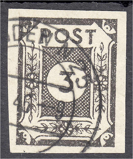 Briefmarken
Deutschland
Alliierte Besetzung (Sowjetische Zone)
3 Pf. Zifferns...