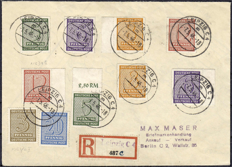 Briefmarken
Deutschland
Alliierte Besetzung (Sowjetische Zone)
5 Pf.-12Pf. Fr...