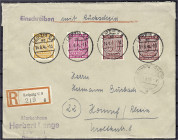 Briefmarken
Deutschland
Alliierte Besetzung (Sowjetische Zone)
Freimarken (Ziffern) 1945, 8 Pfg. LEBHAFTROTORANGE, 60 Pfg. HELL- bis LEBHAFTBRAUNKA...