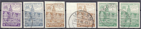 Briefmarken
Deutschland
Alliierte Besetzung (Sowjetische Zone)
Leipziger Messe 1946, sechs verschiedene Werte in gestempelter Erhaltung, geschnitte...