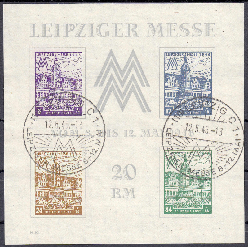 Briefmarken
Deutschland
Alliierte Besetzung (Sowjetische Zone)
Leipziger Mess...