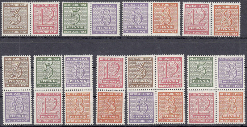 Briefmarken
Deutschland
Alliierte Besetzung (Sowjetische Zone)
Ziffern 1945, ...