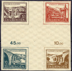Briefmarken
Deutschland
Alliierte Besetzung (Sowjetische Zone)
Wiederaufbau zerstörter Brücken 1946, postfrisches Herzstück. Mi. 250,-€.
** Michel...