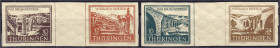 Briefmarken
Deutschland
Alliierte Besetzung (Sowjetische Zone)
Wiederaufbau zerstörter Brücken 1946, zwei waagerechte Zusammendrucke in postfrische...