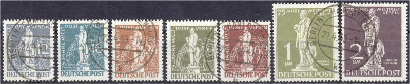 Briefmarken
Deutschland
Berlin
75 Jahre Weltpostverein 1949, kompletter Satz ...