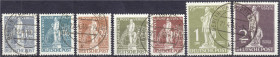 Briefmarken
Deutschland
Berlin
75 Jahre Weltpostverein 1949, kompletter Satz in gestempelter Erhaltung. Fotoattest Schlegel BPP (2012) >Die Qualitä...