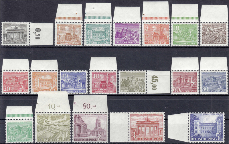 Briefmarken
Deutschland
Berlin
Bauten 1949, kompletter Satz in postfrischer L...