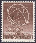 Briefmarken
Deutschland
Berlin
20 Pf. ERP 1950, gezähnter Probedruck (schwärzlichgelbbraun) in postfrischer Luxuserhaltung, bestens geprüft Schlege...