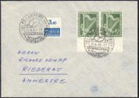 Briefmarken
Deutschland
Berlin
10+5 Pf. Philharmonie 1950, waagerechtes Paar vom Unterrand, MeF.
Brief. Michel 72 (2x). 
