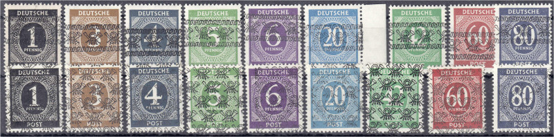 Briefmarken
Deutschland
Alliierte Besetzung (Amerikanische u. Brit. Zone)
1 P...