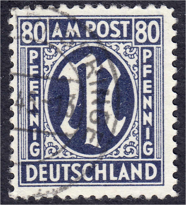 Briefmarken
Deutschland
Alliierte Besetzung (Amerikanische u. Brit. Zone)
80 ...