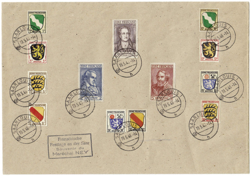 Briefmarken
Deutschland
Alliierte Besetzung (Französische Zone)
Wappen und de...