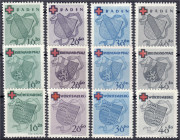Briefmarken
Deutschland
Alliierte Besetzung (Französische Zone)
Rotes Kreuz 1949, drei postfrische Sätze in Kabinetterhaltung. Mi. 355,-€.
** Mich...