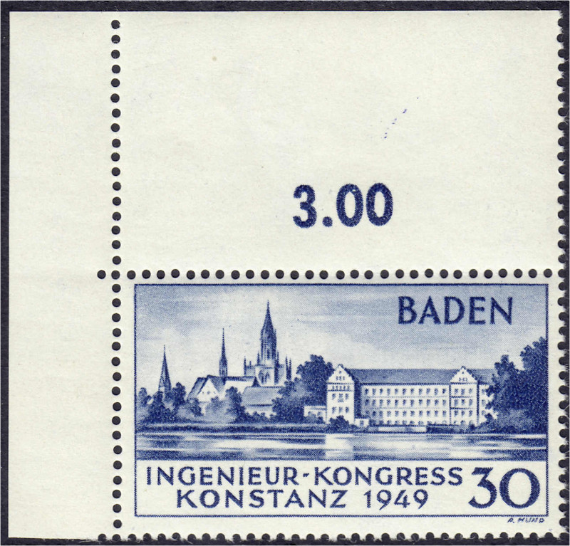 Briefmarken
Deutschland
Alliierte Besetzung (Französische Zone)
Ingenieur-Kon...
