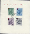 Briefmarken
Deutschland
Alliierte Besetzung (Französische Zone)
Blockausgabe Rotes Kreuz 1949, sauber gestempelt (Type I). Fotobefund Schlegel BPP ...