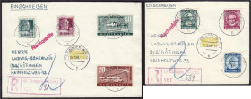 Briefmarken
Deutschland
Alliierte Besetzung (Französische Zone)
Goethe, 100 J. G.-Werner Stiftung und d. Briefmarken 1949, drei komplette Sätze je ...