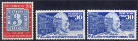 Briefmarken
Deutschland
Bundesrepublik Deutschland
20 Pf. 100 J. deutsche Briefmarken und Weltpostverein 1949, postfrische Luxuserhaltung, Nr. 114 ...
