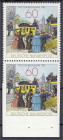 Briefmarken
Deutschland
Bundesrepublik Deutschland
60 Pf. Tag der Briefmarke 1981, postfrische Luxuserhaltung, senkrechtes Paar, am Unterrand ungez...