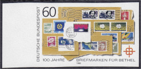 Briefmarken
Deutschland
Bundesrepublik Deutschland
100 Jahre Briefmarken für Bethel 1988, ungezähnt statt gezähnt, postfrische Luxuserhaltung. Foto...