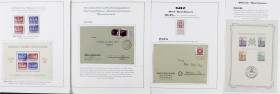 Briefmarken
Lots und Sammlungen
Deutschland (alphabetisch)
Deutschland 1945-1949 */**/gest./Briefe: Eine sehr gepflegte Sammlung auf selbstgestalte...