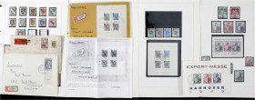 Briefmarken
Lots und Sammlungen
Deutschland (alphabetisch)
Deutschland nach 1945 */**/gest./Briefe: Westzonen, interessante Dokumentation der Entwi...