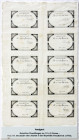 Banknoten
Ausland
Frankreich
Assignatenbogen zu 10 X 5 Livres 31.10.1793. Einseitig, Serie 10251. Alle mit verschiedenen Unterschriften.
III, mehr...