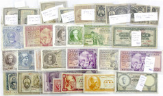 Banknoten
Ausland
Griechenland
Ca. 75 Scheine aus 1922 bis 1954, von 5 bis 50.000 Drachmai. Dabei auch div. amtliche Halbierungen mit Aufdrucken, 2...