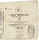 Banknoten
Ausland
Italien-Lombardei/Venetien
Palmanova, Belagerungsgeld zu 3 Lire 1848, während der Belagerung durch die Österreicher unter Fürst S...