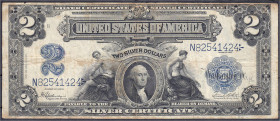 Banknoten
Ausland
Vereinigte Staaten von Amerika
2 Dollars Silber 1899. George Washington.
IV, selten. Pick 339. 