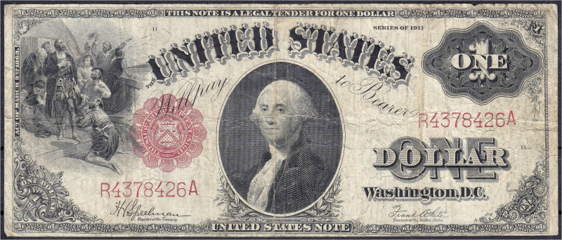 Banknoten
Ausland
Vereinigte Staaten von Amerika
1 Dollars 1917. George Washi...