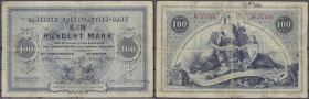 Banknoten
Altdeutschland
Danzig (Westpreußen)
100 Mark der Danziger Privat-Actien Bank 1.6.1882. Druck: Reichsdruckerei.
IV-, Einrisse, äußerst se...
