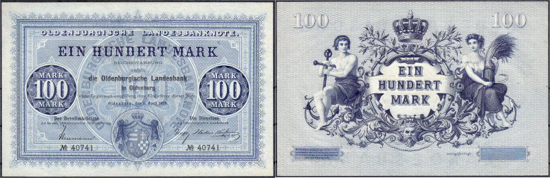 Banknoten
Altdeutschland
Oldenburg (Oldenburg)
100 Mark der Oldenburgischen L...
