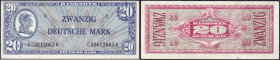 Banknoten
Die deutschen Banknoten ab 1871 nach Rosenberg
Westliche Besatzungszonen und BRD, ab 1948
20 Deutsche Mark (Liberty) o.D. (1948). Serie C...