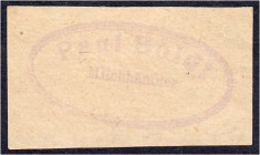 Banknoten
Deutsches Notgeld und KGL
Bergedorf (Hamburg)
Paul Boldt, Milchhändler o.D. o. Wertangabe, nur Firmenstempel.
I-II, sehr selten. L.S.K. ...