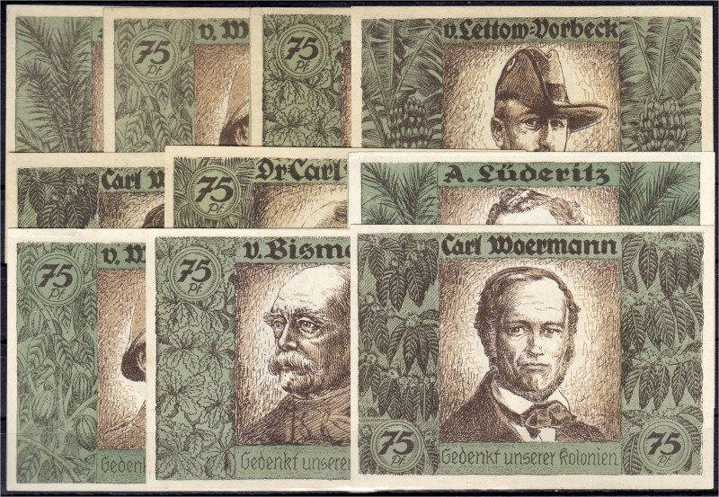 Banknoten
Deutsches Notgeld und KGL
Berlin (Brandenburg)
10 versch. Ausgaben ...