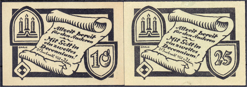 Banknoten
Deutsches Notgeld und KGL
Berlin (Brandenburg)
2 Scheine auf die 8....